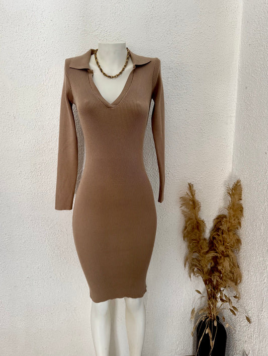 Robe pull col V S/M