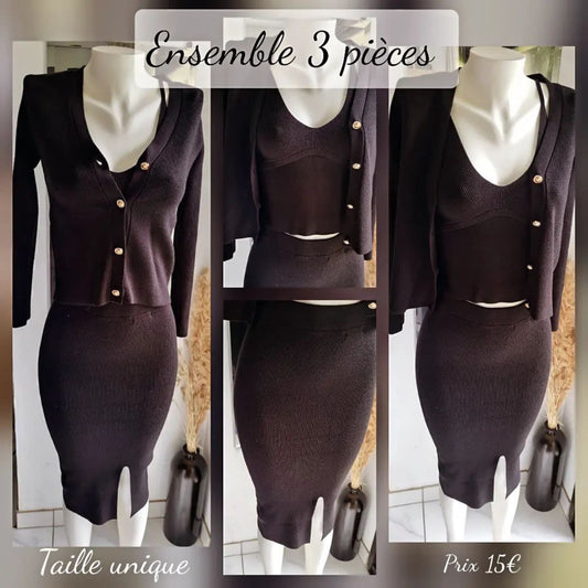 Ensemble 3 pièces taille unique